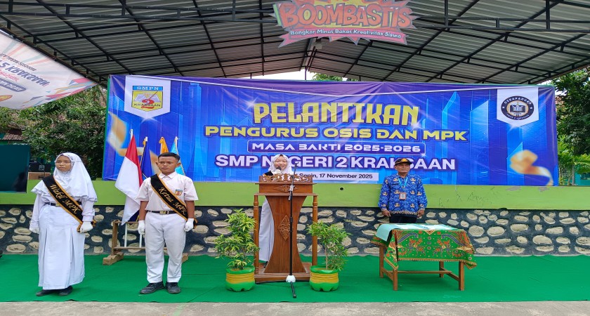 Pelantikan dan Serah Terima Jabatan OSIS dan MPK